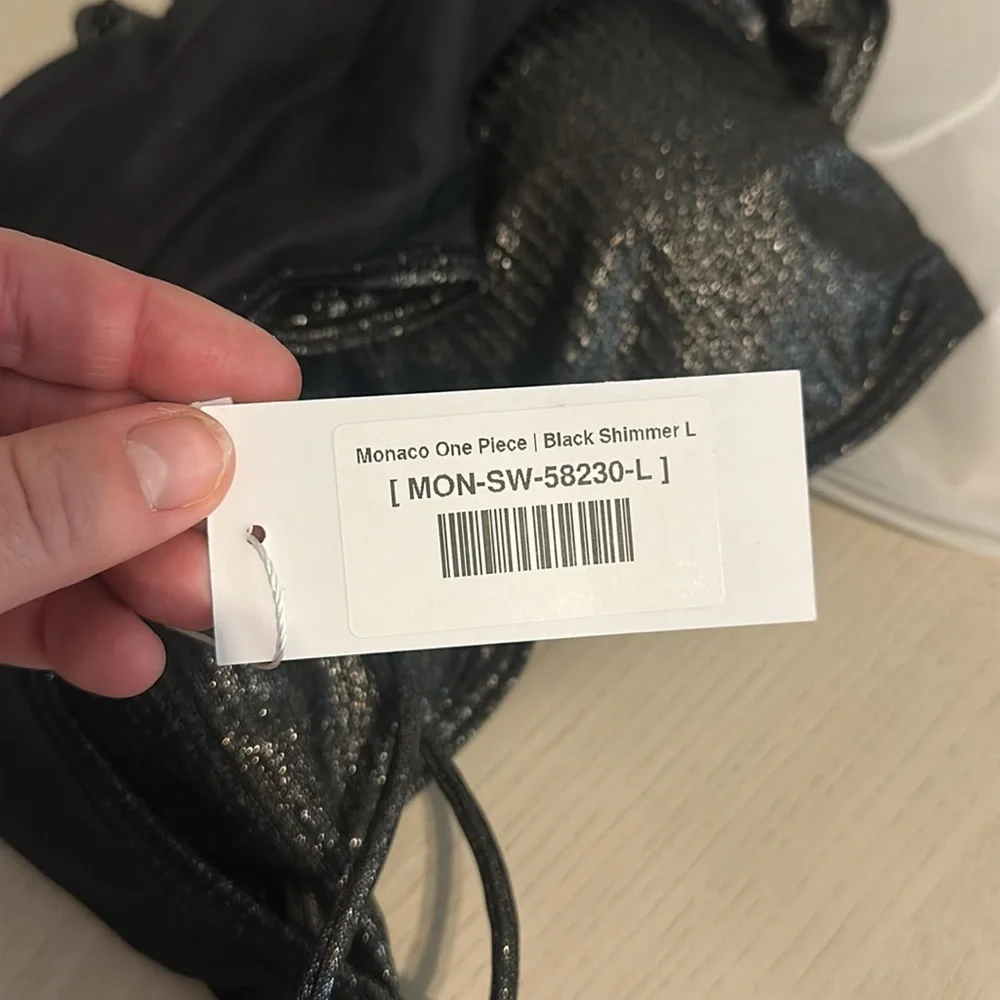 New!Baltic Born NWT Black Cutout One-Piece Swimsuit Large - Picture 11 of 12